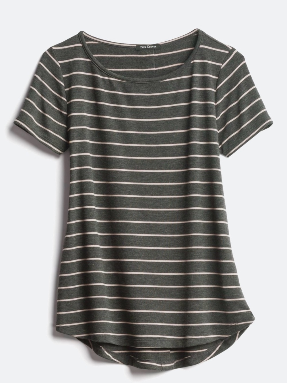 Button-Back Detail Short Sleeve Knit Tee - Picture 3 of 3